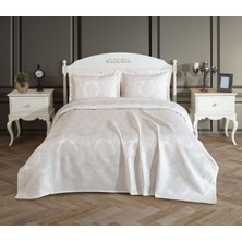 Danteel Home Lavinya 3 Parça Çift Kişilik Yatak Örtüsü Krem