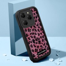 Ucuc Tecno Spark 20 Pro Uyumlu Siyah Silikon Kılıf Leopard Desenli Hello Kitty Darbe Emici Kamera Koruma Kapak