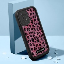 Ucuc Samsung Galaxy A52/A52S 5g Uyumlu Siyah Silikon Kılıf Leopard Desenli Hello Kitty Darbe Emici Kamera Koruma Kapak