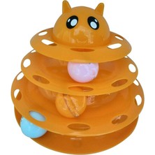 Kedi Başlıklı 3 Katlı Kedi Oyuncağı