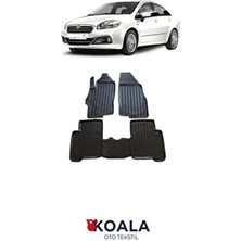 Koala Oto Tekstil Koala Fiat Linea 2007-2023 Arası 3d Havuzlu Paspas Kauçuk Malzeme Kolay Temizlik