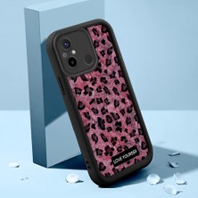Ucuc Xiaomi Redmi 12C/11A Uyumlu Siyah Silikon Kılıf Leopard Desenli Hello Kitty Darbe Emici Kamera Koruma Kapak