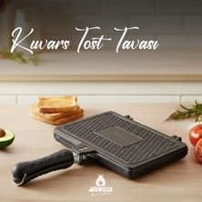 Amboss Kuvars Ocak Üstü Döküm Tost Tavası 25x18 cm
