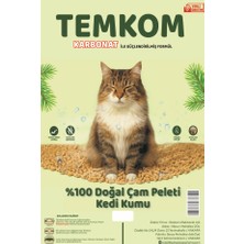 Temkom Karbonat Katkılı %100 Doğal Çam Peletinden Kedi Kumu Xkg 16L