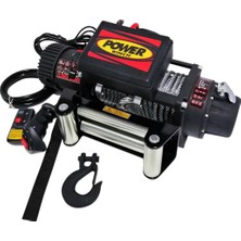 Power Winch 13500 Lb Çelik Halatlı Off-Road 4x4 Elektrikli Vinç 12 V