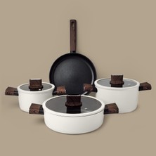 Gigilli Benji 7 Parça Titanyum Tencere ve Tava Seti