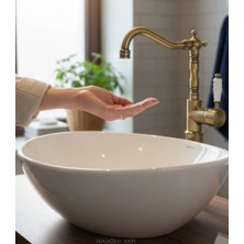 İsaoğlu Yapı Eskitme Lavabo Bataryası Çanak Lavabo Uyumlu Yüksek Model Antik Eskitme
