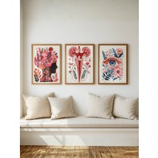 Fuart.Co Hayatın Ana Çiçekleri 3lü Dijital Baskı Poster Seti (Çerçevesiz) Shefu