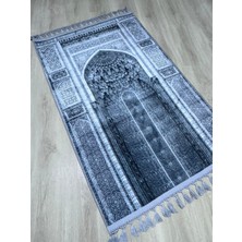 Prayer Rug Dokuma Taban Örgü Püsküleri ve Ipek Kadar Yumuşak Yüzeyiyle Bambu Seccade Namazlık 80X125 cm Hac Umre Ramazan Hediyesi