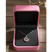 Hilal Taşlı Çelik Kolye