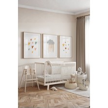 Fuart.Co Sevgi Yağmuru 3lü Çocuk Odası Poster Seti (Çerçevesiz) Sccfu