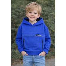 Wanex Erkek Çocuk Uzun Kollu Kapüşonlu Sweatshirt – Kalın Kumaş, Pamuklu (5–10 Yaş)