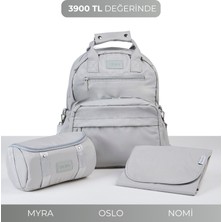 Lucina Oslo Bebek Bakım Seti: 20 lt Kapasiteli Termal Çanta, Myra Organizer, Nomi Pedi, Su Geçirmez