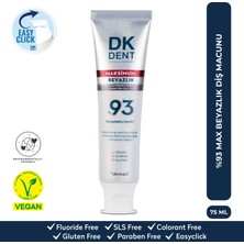 DKDENT %93 Maximum Beyazlık Diş Macunu 75 ml
