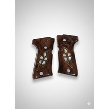 Yücel Av Bayii Beretta F92 Compact Telkari Işlemeli Ahşap Kabze