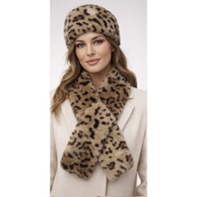 Ekstore Kadın Peluş Kalpak ve Atkı Seti 2li Set