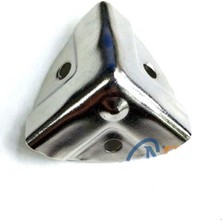 Dekoratif, Kutu, Sandık Köşesi - 35X22 Mm, Küçük, Nikel, 100 Adet