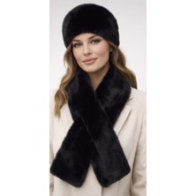 Ekstore Kadın Peluş Kalpak ve Atkı Seti 2li Set