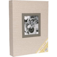 Angelphoto 15X21CM 200’LÜK Koton "krem" Desenli Fotoğraf Albümü