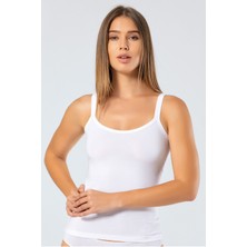 Türen Kadin Ip Askili Likrali Pamuklu Atlet