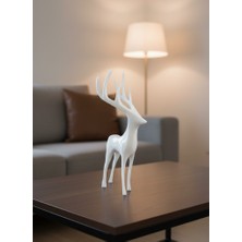UMD Tekno Beyaz Dekoratif Geyik Figürü Şık Ev Aksesuarı Uygun