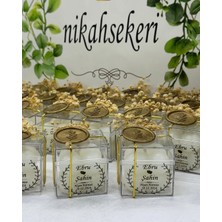 Siyah Lale Bubble Mum Kutulu Nikah, Söz, Nişan Hediyelik - 100 Adet