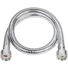 MegaVitrin Tema 75 cm Krom Kaplama Spiral Duş Hortumu - Epdm Iç Hortum - Rain Duş Seti Ara Bağlantı Spirali