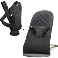 Babybjörn 2'li Set Kanguru Mini Woven & Bliss Ana Kucağı Black