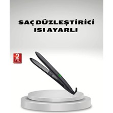 FRY Isı Ayarlı Saç Düzleştirici Titanyum Seramik Plaka, Dijital Ekran