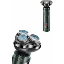 UMD Tekno Dijital Göstergeli 3 Başlıklı Tıraş Makinesi Islak Kuru Lazer Öncesi Günlük Uygun