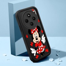 Ucuc Xiaomi Redmi 14C/A4 Uyumlu Siyah Silikon Kılıf Mickey Mouse Desenli Darbe Emici Kamera Koruma Kapak