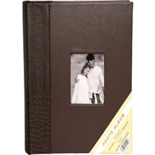 Angelphoto 10 x 15 cm 200'LÜK Taba Kahve Deri Fotoğraf Albümü