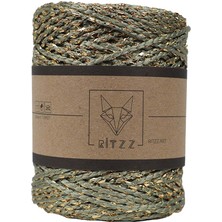 Ritzz Luvia Polyester Simli Çanta Ipi Su Yeşil - Gold Sim