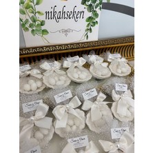 Siyah Lale Istiridye Fıstık Şekerli Nikah, Söz, Nişan Hediyelik - 25 Adet
