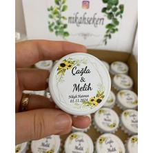 Siyah Lale Açacak Magnet Nikah, Söz, Nişan Hediyelik 100 Adet