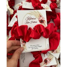 Siyah Lale Kına Tokası Hediyelik Kırmızı - 50 Adet