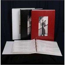 Angelphoto 10×15CM 600’LÜK Deri Fotoğraf Albümü / -14LPP46600 Gümüş