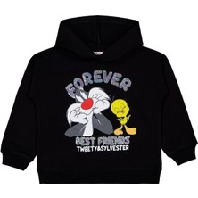 Looney Tunes 6-9 Yaş Sweatshirt - Siyah 6-7 Yaş