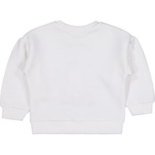 Civil Girls Tavşan Nakışlı 2-5 Yaş Sweatshirt - Ekru 3-4 Yaş