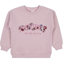 Civil Girls Possıtıve Baskılı 2-5 Yaş Sweatshirt - Pembe 2-3 Yaş