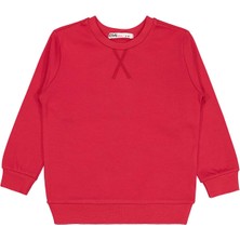 Civil Girls Düz 2-5 Yaş Sweatshirt - Kırmızı 2-3 Yaş