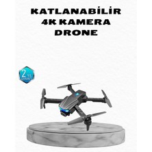 Bfs 4K Kamera Özellikli Katlanabilir Drone Wi-Fi ve Yükseklik Sabitlemeli