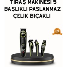 UMD Tekno Erkek Bakım Seti 5’i 1 Arada Şarjlı Paslanmaz Çelik Başlıklı Uygun