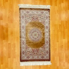 Mevlana Bazaar Lüks Mihraplı Madalyon Desenli 90 x 150 cm Ipek Halı