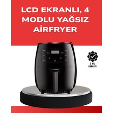 UMD Tekno Büyük Boy 6 Litre Airfryer 2400W Sesli Uyarı LCD Ekran Uygun
