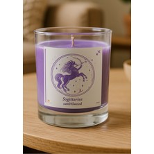 PremiumPort Yay Burcu Için Mor Sandal Ağacı Kokulu Dekoratif Mum