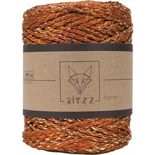 Ritzz Luvia Polyester Simli Çanta Ipi Taba - Gold Sim