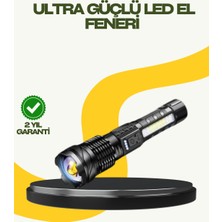 UMD Tekno Şarjlı El Feneri Yüksek Işık Gücü Uzun Menzil Uygun