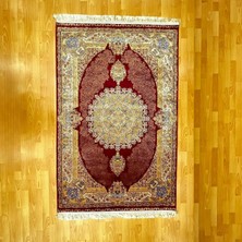 Mevlana Bazaar Büyük Madalyon Desenli Lüks 120 x 180 cm Ipek Halı