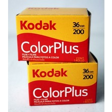 Angelphoto  Kodak 2 Adet Color Plus 200 Asa Analog Fotoğraf Makinesi FILM,135/36 -Son KULLANIM:06/2026
